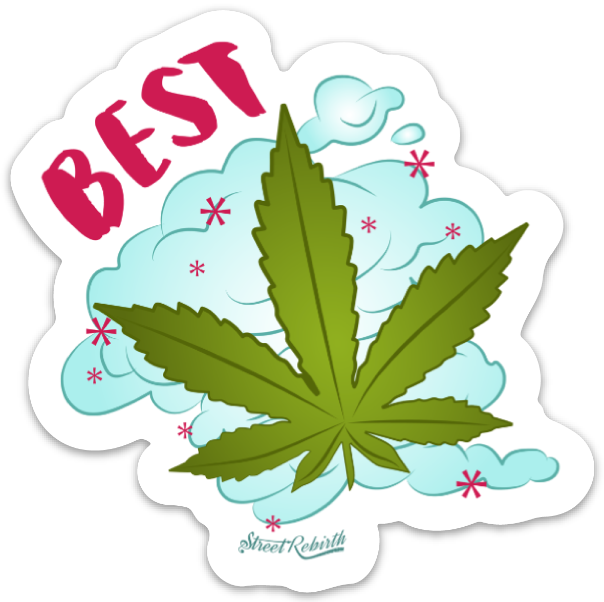 BEST PUN STICKER – ONE 4 INCH WATER PROOF VINYL STICKER – FOR HYDRO FLASK, SKATEBOARD, LAPTOP, PLANNER, CAR, COLLECTING, GIFTING