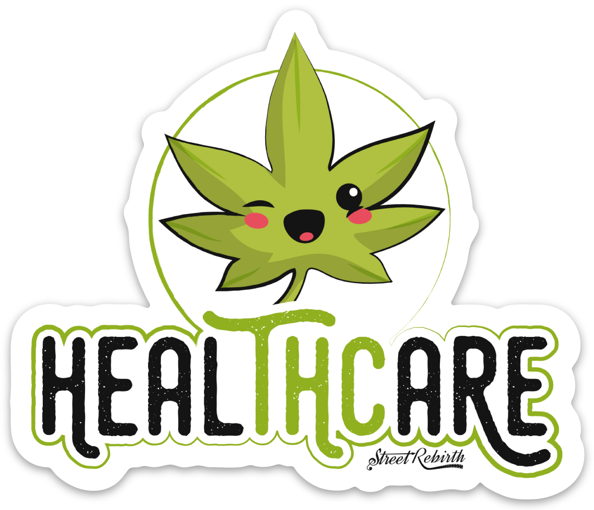 HEALTHCARE PUN STICKER – ONE 4 INCH WATER PROOF VINYL STICKER – FOR HYDRO FLASK, SKATEBOARD, LAPTOP, PLANNER, CAR, COLLECTING, GIFTING