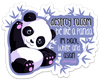 Destroy racism be like a panda im balck white and asian PUN STICKER – ONE 4 INCH WATER PROOF VINYL STICKER – FOR HYDRO FLASK, SKATEBOARD, LAPTOP, PLANNER, CAR, COLLECTING, GIFTING