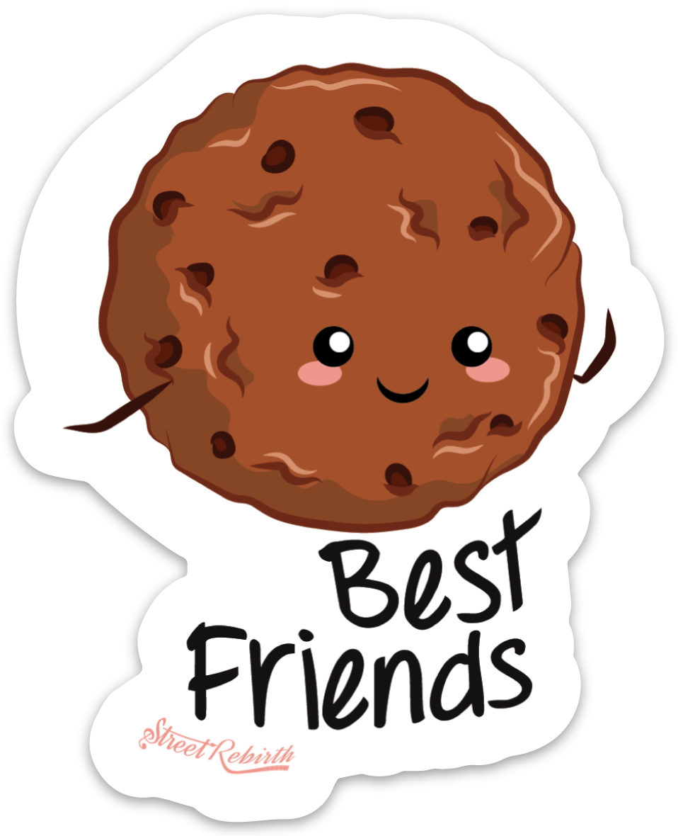 Best Friends PUN STICKER – ONE 4 INCH WATER PROOF VINYL STICKER – FOR HYDRO FLASK, SKATEBOARD, LAPTOP, PLANNER, CAR, COLLECTING, GIFTING