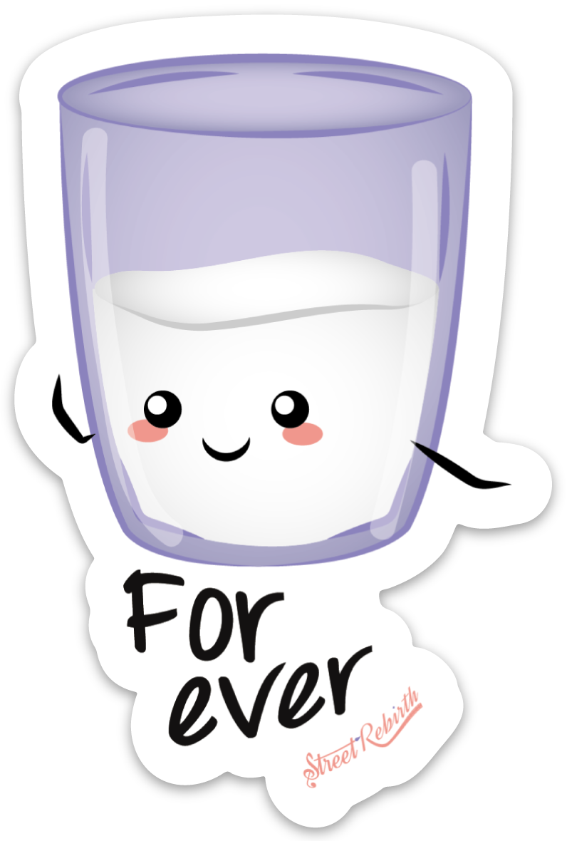 For Ever PUN STICKER – ONE 4 INCH WATER PROOF VINYL STICKER – FOR HYDRO FLASK, SKATEBOARD, LAPTOP, PLANNER, CAR, COLLECTING, GIFTING