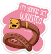 I&#39;m  Gonna Get Waisted PUN STICKER – ONE 4 INCH WATER PROOF VINYL STICKER – FOR HYDRO FLASK, SKATEBOARD, LAPTOP, PLANNER, CAR, COLLECTING, GIFTING