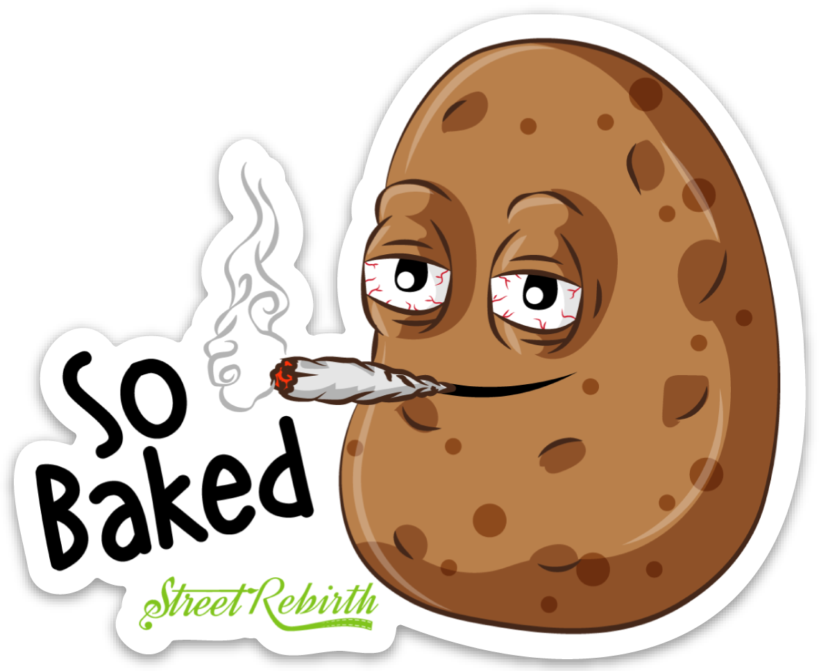 So Baked PUN STICKER – ONE 4 INCH WATER PROOF VINYL STICKER – FOR HYDRO FLASK, SKATEBOARD, LAPTOP, PLANNER, CAR, COLLECTING, GIFTING
