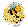 BEE KIND STICKER – ONE 4 INCH WATER PROOF VINYL STICKER – FOR HYDRO FLASK, SKATEBOARD, LAPTOP, PLANNER, CAR, COLLECTING, GIFTING