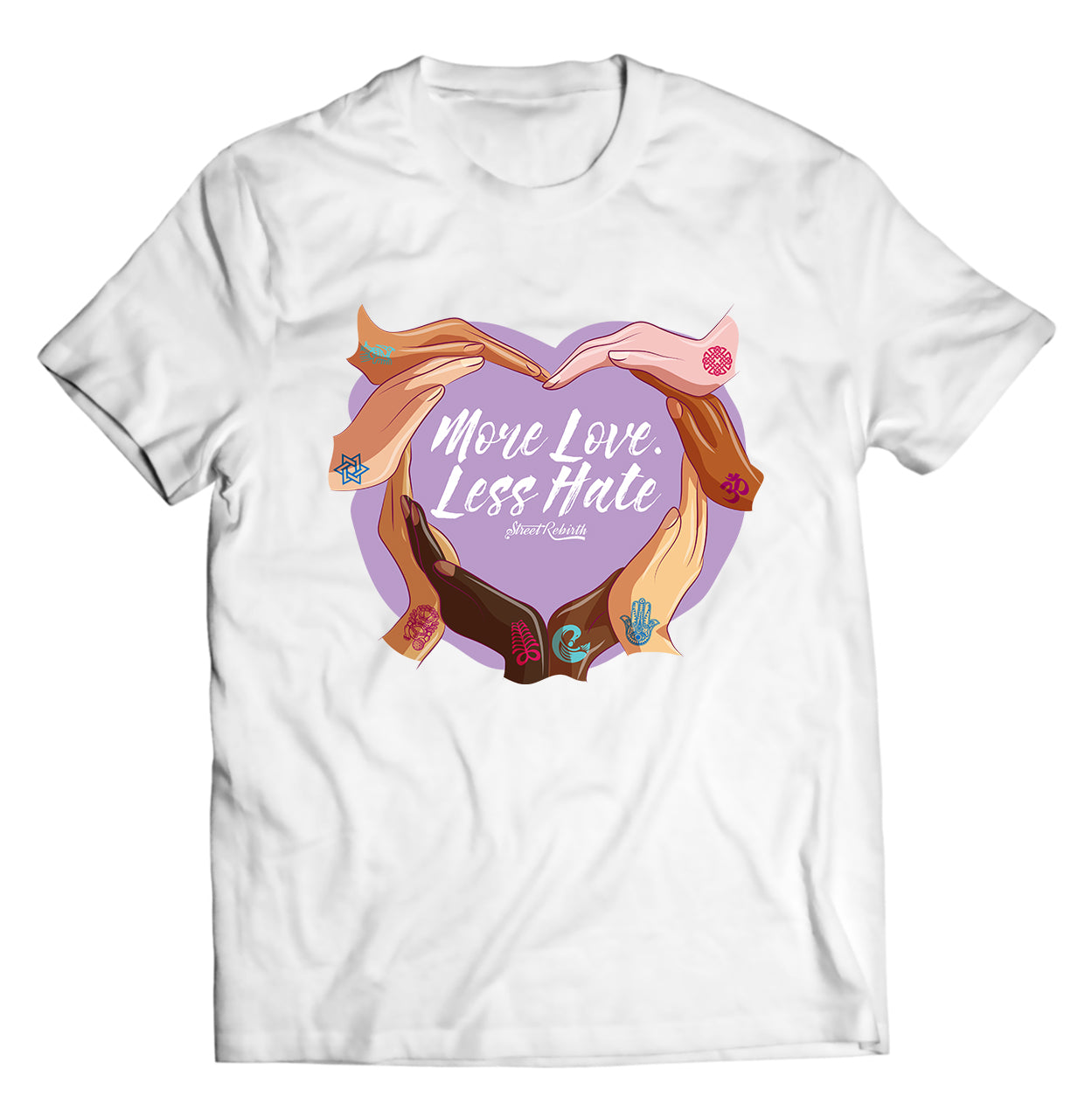 More Love Less Hate PUN SHIRT - DIRECT TO GARMENT QUALITY PRINT - UNISEX SHIRT