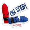 OH SNOP! STICKER – ONE 4 INCH WATER PROOF VINYL STICKER – FOR HYDRO FLASK, SKATEBOARD, LAPTOP, PLANNER, CAR, COLLECTING, GIFTING