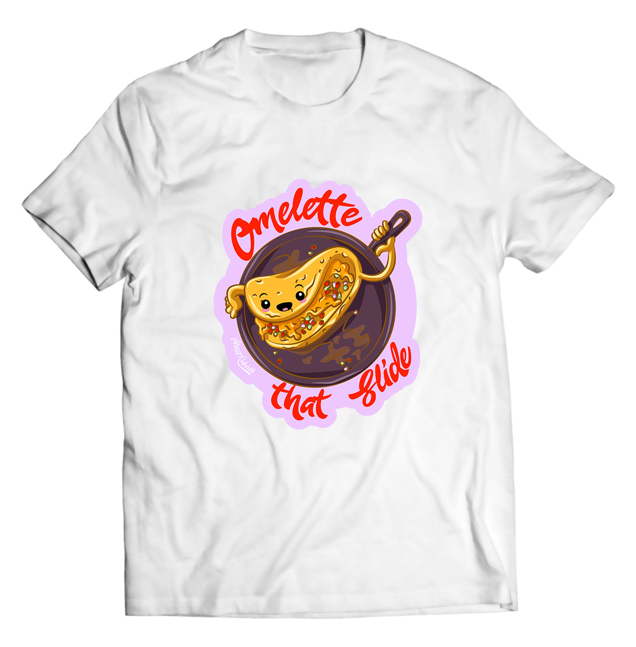 Omelette That Slide PUN SHIRT - DIRECT TO GARMENT QUALITY PRINT - UNISEX SHIRT