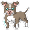 Pit Bull Dog PUN STICKER – ONE 4 INCH WATER PROOF VINYL STICKER – FOR HYDRO FLASK, SKATEBOARD, LAPTOP, PLANNER, CAR, COLLECTING, GIFTING