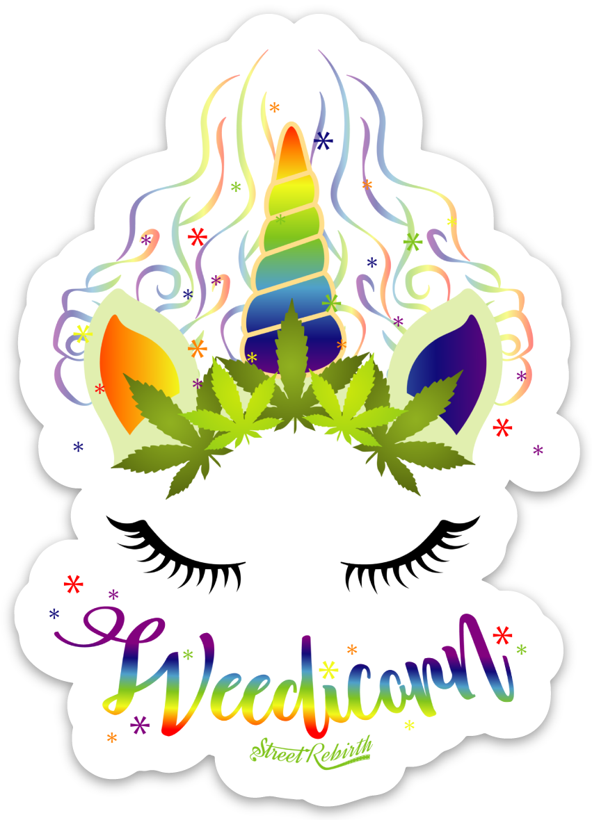 Weedcann PUN STICKER – ONE 4 INCH WATER PROOF VINYL STICKER – FOR HYDRO FLASK, SKATEBOARD, LAPTOP, PLANNER, CAR, COLLECTING, GIFTING