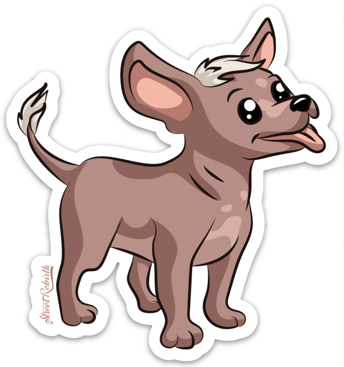 Xoloitzcuintli Dog PUN STICKER – ONE 4 INCH WATER PROOF VINYL STICKER – FOR HYDRO FLASK, SKATEBOARD, LAPTOP, PLANNER, CAR, COLLECTING, GIFTING