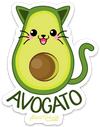 Avogato PUN STICKER – ONE 4 INCH WATER PROOF VINYL STICKER – FOR HYDRO FLASK, SKATEBOARD, LAPTOP, PLANNER, CAR, COLLECTING, GIFTING
