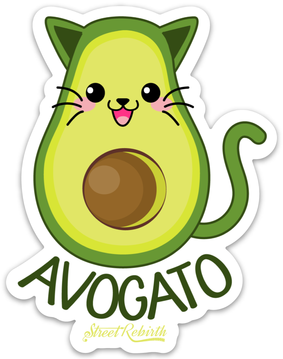 Avogato PUN STICKER – ONE 4 INCH WATER PROOF VINYL STICKER – FOR HYDRO FLASK, SKATEBOARD, LAPTOP, PLANNER, CAR, COLLECTING, GIFTING