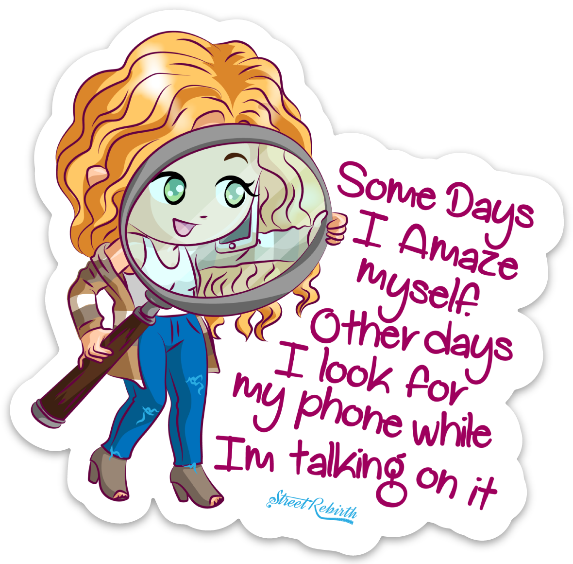 Some Days I amaze Myself PUN STICKER – ONE 4 INCH WATER PROOF VINYL STICKER – FOR HYDRO FLASK, SKATEBOARD, LAPTOP, PLANNER, CAR, COLLECTING, GIFTING
